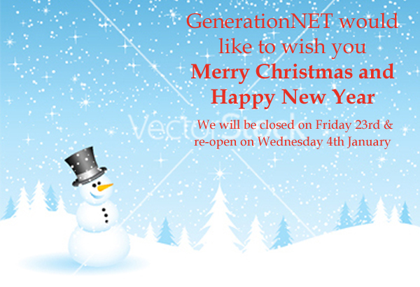 Happy Christmas From GenerationNET - Please download images in order to see this xmas card
